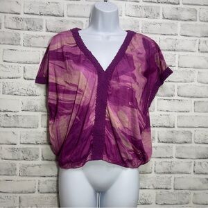 Eyelash Couture Crocheted Detailed Top Extra Small